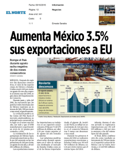 sus exportaciones a EU