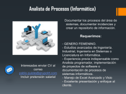 Analista de Procesos (Informática)