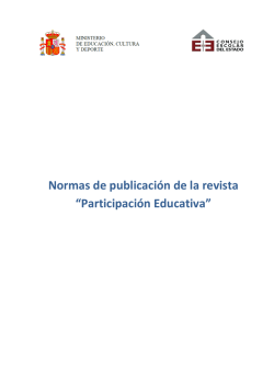 Normas de Publicación - NTIC educacion