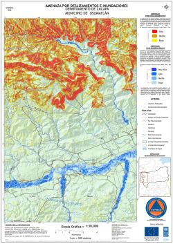 amenaza por deslizamientos e inundaciones