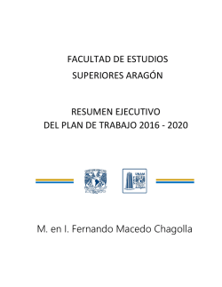 M. en I. Fernando Macedo Chagolla FACULTAD DE ESTUDIOS