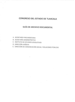 GUIA DE ARCHIVO - Congreso del estado de Tlaxcala
