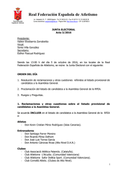 Acta Junta Electoral 05.10.2016 - Real Federación Española de