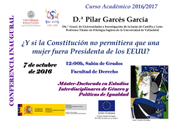 Cartel de la conferencia - Universidad de Salamanca | Sala de Prensa