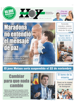 Diario Hoy - Jueves