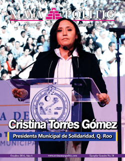 Cristina Torres Gómez - Revista Maya Politic