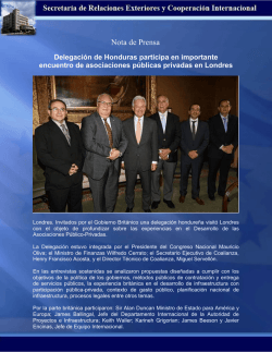 Delegaci&oacute;n de Honduras participa en importante encuentro de