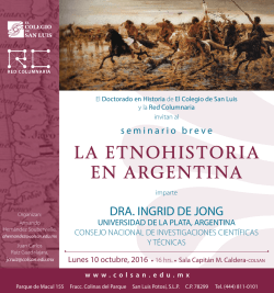 la etnohistoria en argentina