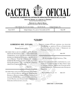 Gaceta Oficial del estado de Veracruz