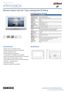 Monitor interior VTH1550CH para videoportero IP