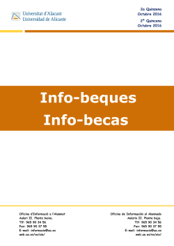 Becas y Ayudas - Universidad de Alicante