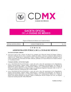 í ndice administración pública de la ciudad de méxico