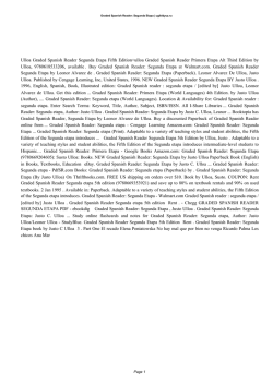 PDF Book Graded Spanish Reader: Segunda Etapa ugikidyuz.ru