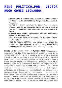 El Dr. Flavino Ríos Alvarado, rinde protesta como Gobernador