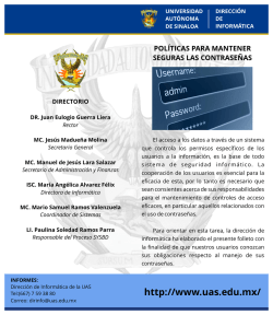 Diptico - Universidad Autonoma de Sinaloa