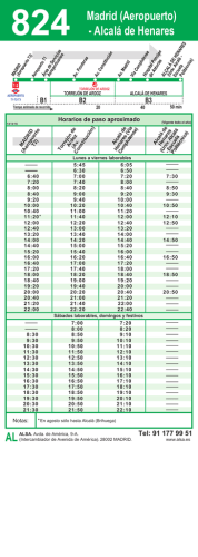 Line diagram and departure timetable (PDF Format)