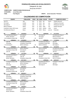 Calendario PDF - Federación Andaluza de Baloncesto