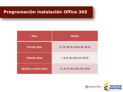 Programación instalación Office 365
