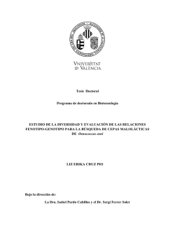 Tesis Doctoral Programa de doctorado en Biotecnología