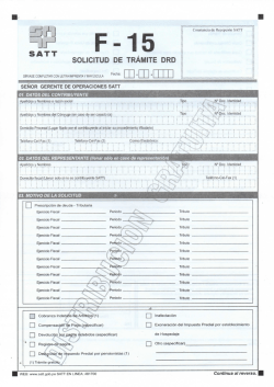 SOLICITUD DE TRAMITE DRD