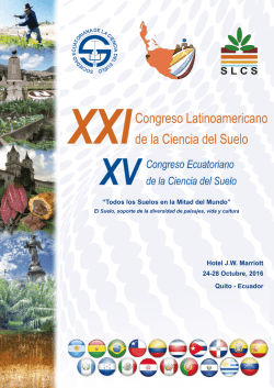 programa de sesiones - Sociedad Ecuatoriana de la Ciencia del Suelo