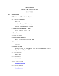 CURRICULUM VITAE AUGUSTO CESAR LIZARAZO CHAPARRO