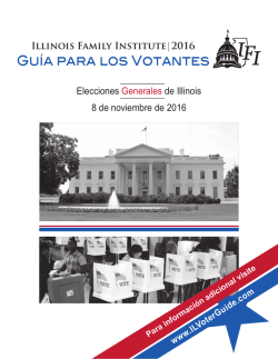 Gu&iacute;a para los Votantes