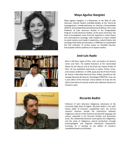 Biographies - Hispanic Languages & Literatures
