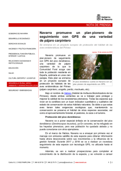 Navarra promueve un plan pionero de seguimiento con GPS de una