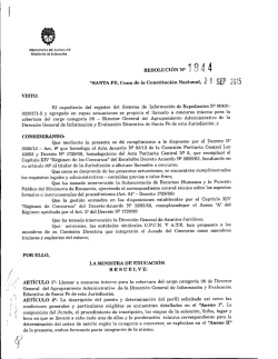 Resolución 1844/2015 - Gobierno de Santa Fe