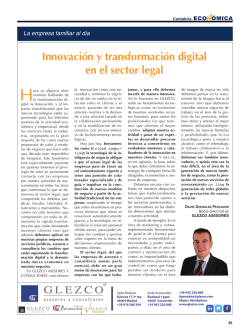 Innovación y transformación digital en el sector legal