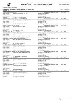 relación de colegiados designados