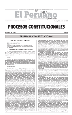 procesos constitucionales - Peruana