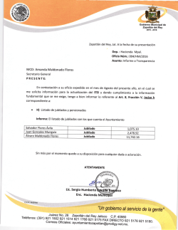 Page 1 5 sºve. Gobierno Municipal de Zapotlán del Rey 2015