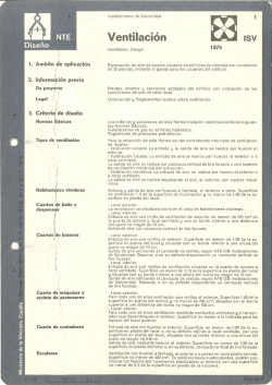 NTE-ISV Ventilación