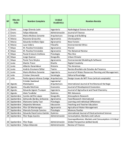 Seleccionados entre enero y septiembre de 2016