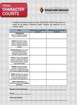 ficha character counts - Colegio Emilio Valenzuela