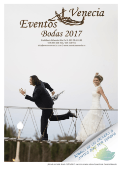 Dossier de bodas 2017
