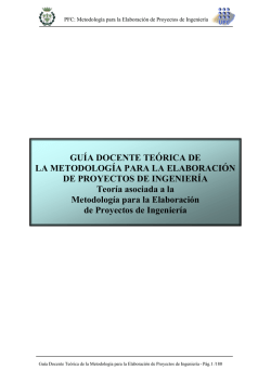 GUÍA DOCENTE TEÓRICA DE LA METODOLOGÍA PARA LA