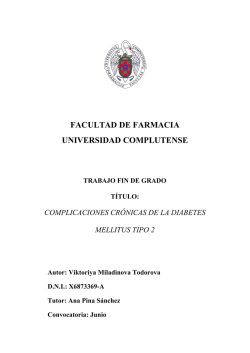 Complicaciones cr&oacute;nicas de la diabetes mellitus tipo 2
