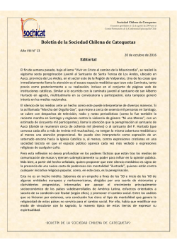 Boletín de la Sociedad Chilena de Catequetas