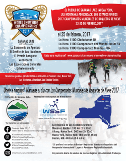 WSSC Flyer spanish.ai - World Snowshoe Federation