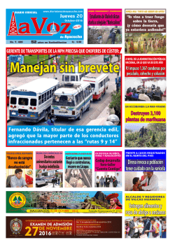 avisos - Diario La Voz de Ayacucho