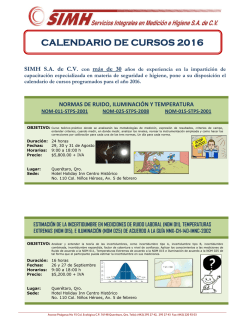 calendario de cursos 2016
