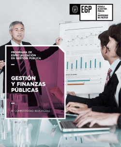 gestión y finanzas públicas