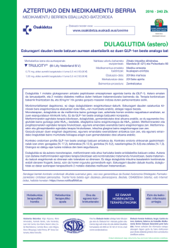 DULAGLUTIDA (astero) - Osakidetza