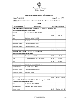 Provincia de Corrientes Poder Judicial