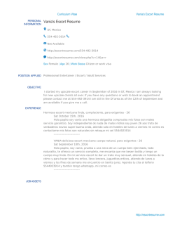 Vania`s Escort Resume