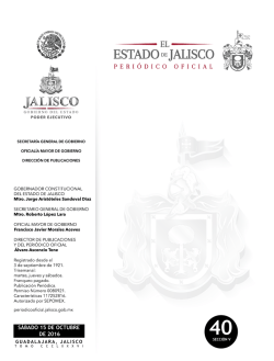 Descargar - Periódico Oficial - Gobierno del Estado de Jalisco