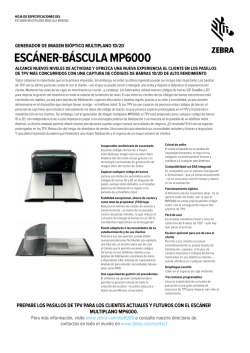 Escáner-báscula MP6000